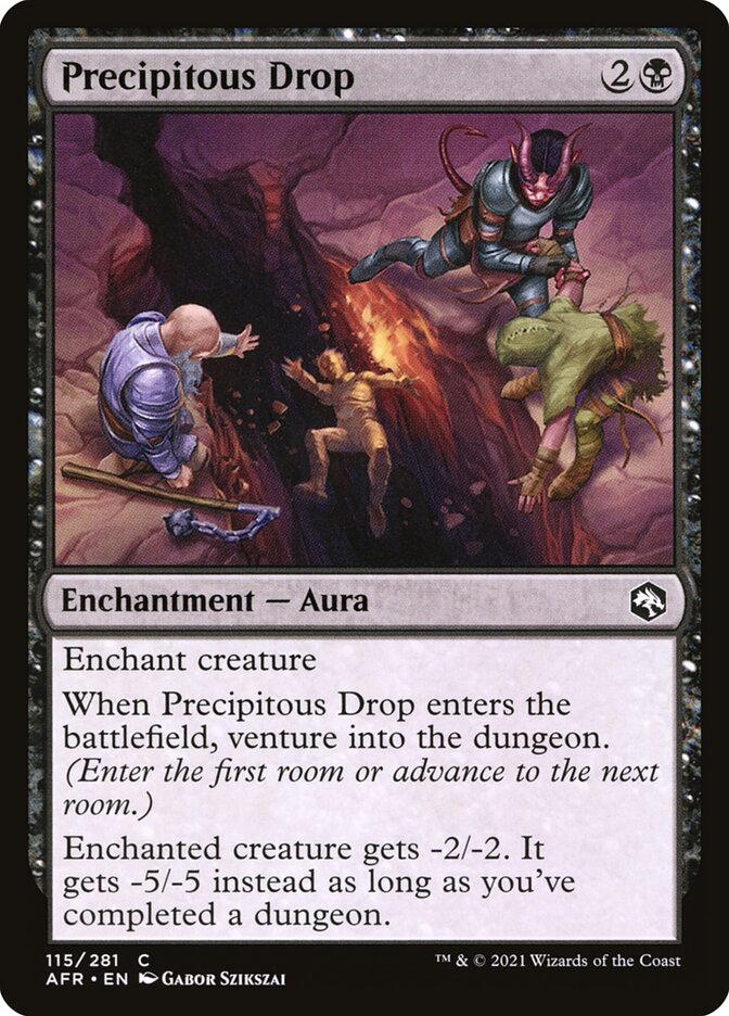Precipitous Drop, Adventures In The Forgotten Realms Card Art