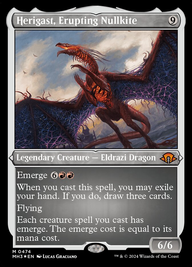 Herigast, Erupting Nullkite - Etched Foil