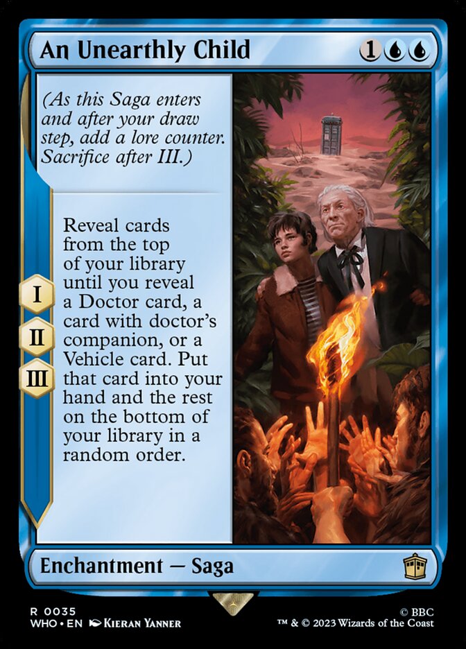 An Unearthly Child, Doctor Who Card Art