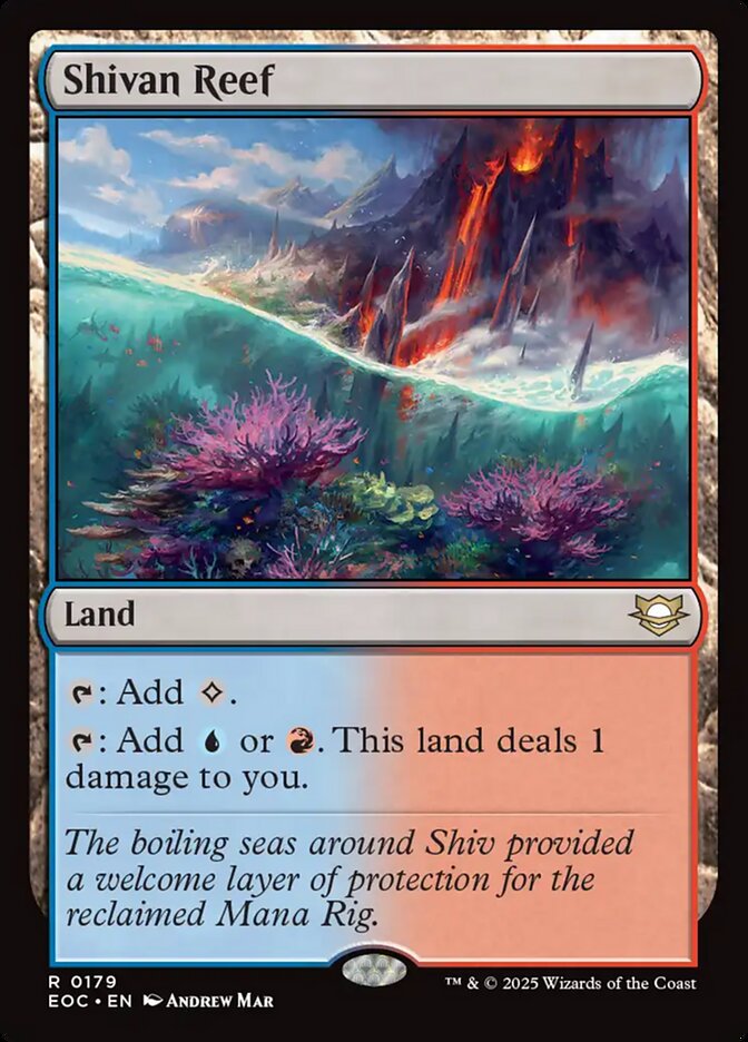 Shivan Reef, Edge Of Eternities Commander Card Art