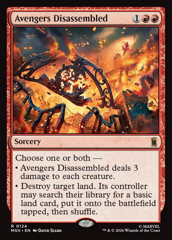 Avengers Disassembled, Marvel Super Heroes Card Art