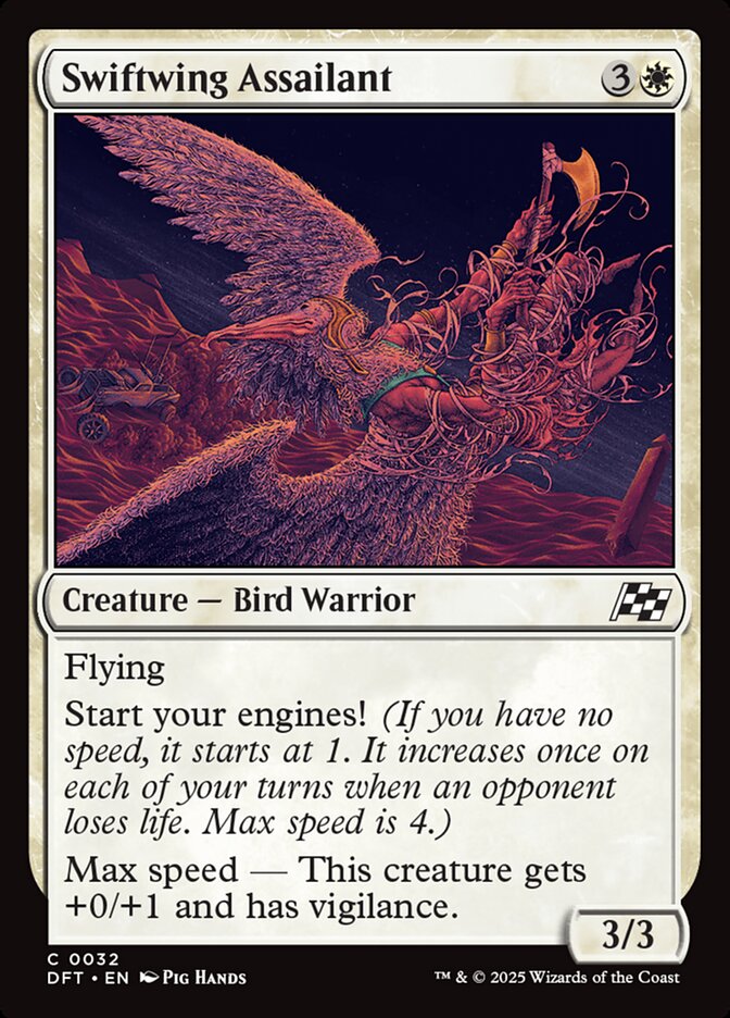 Swiftwing Assailant, Aetherdrift Card Art