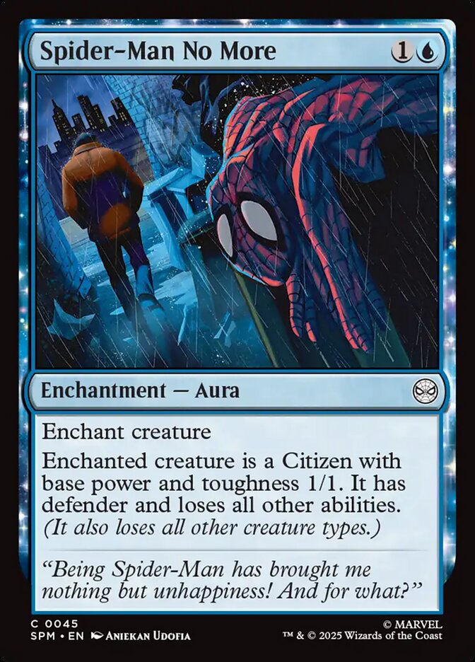 Spider-Man No More, Marvel'S Spider-Man Card Art
