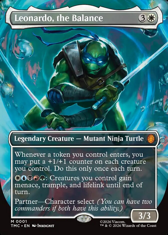 Leonardo, the Balance, Teenage Mutant Ninja Turtles Eternal Card Art