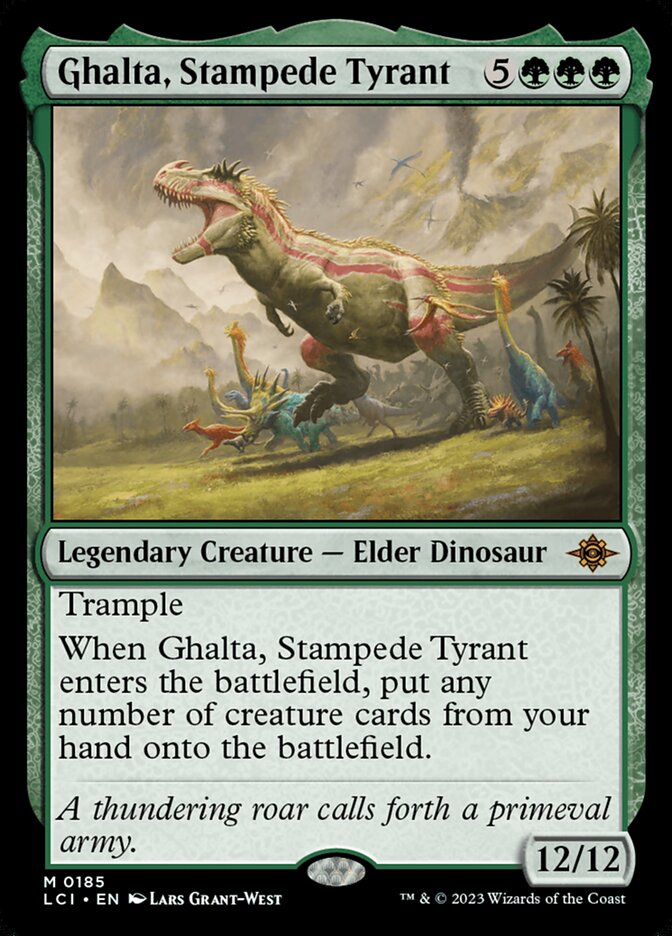 Ghalta, Stampede Tyrant, The lost caverns of ixalan Card Art