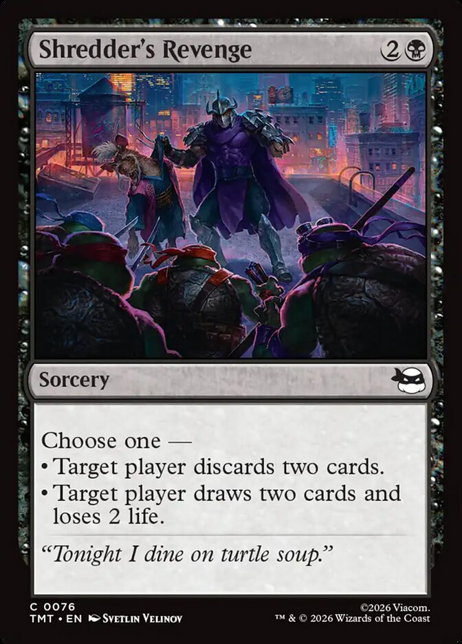 Shredder's Revenge, Teenage Mutant Ninja Turtles Card Art