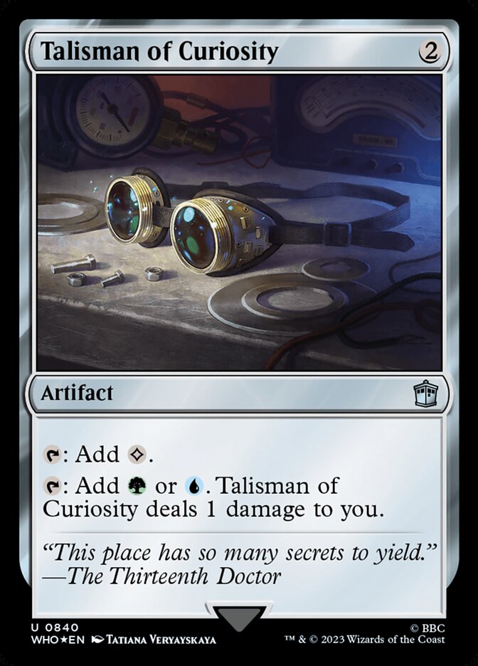 Talisman of Curiosity, Doctor Who Card Art