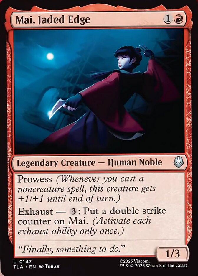 Mai, Jaded Edge, Avatar: The Last Airbender Card Art