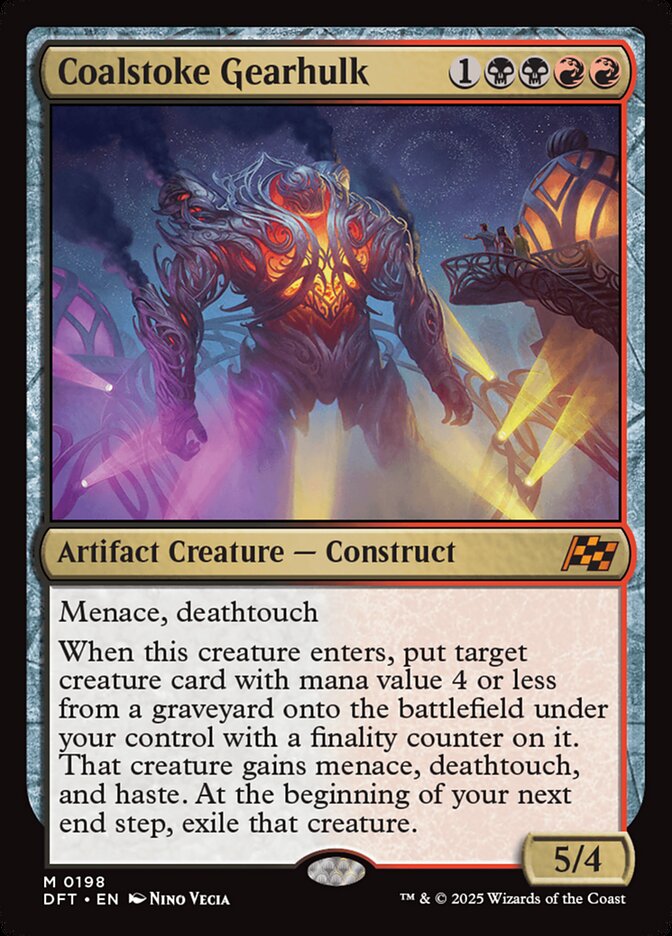 Coalstoke Gearhulk, Aetherdrift Card Art