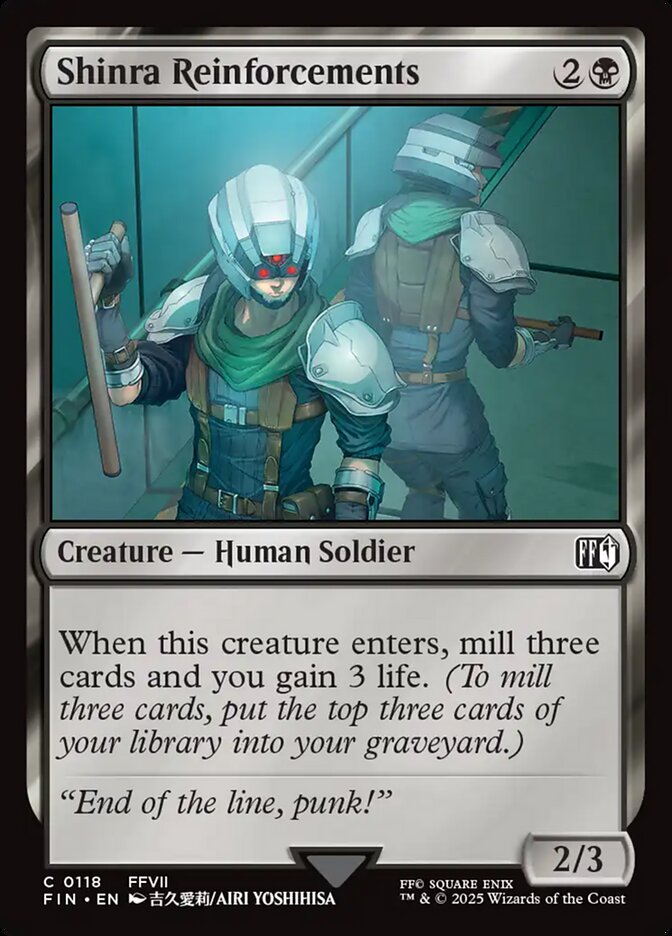Shinra Reinforcements, Final fantasy Card Art