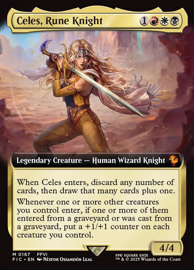 Celes, Rune Knight, Final Fantasy Commander Card Art