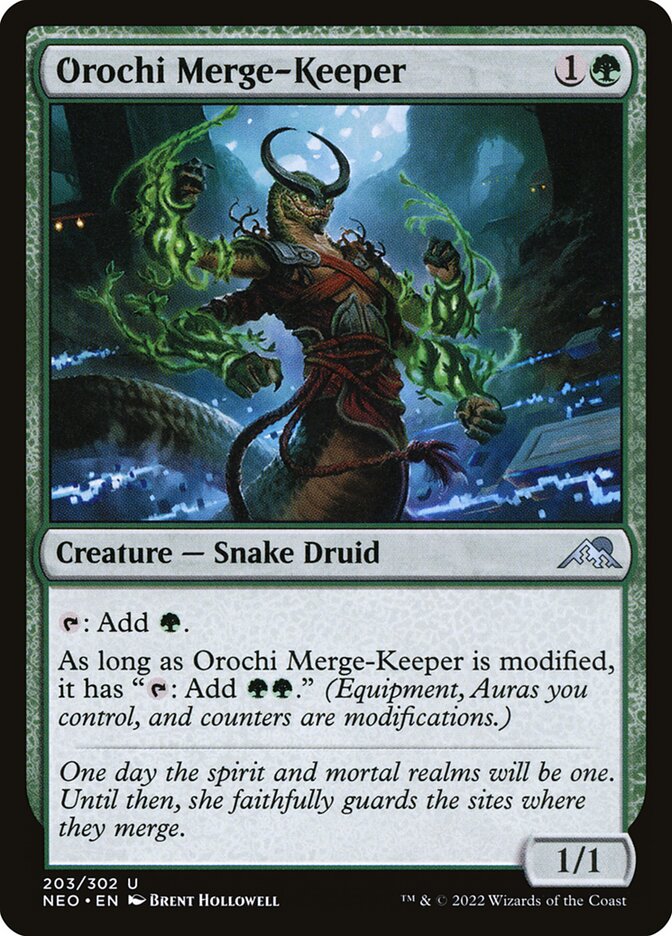 Orochi Merge-Keeper, Kamigawa: neon dynasty Card Art