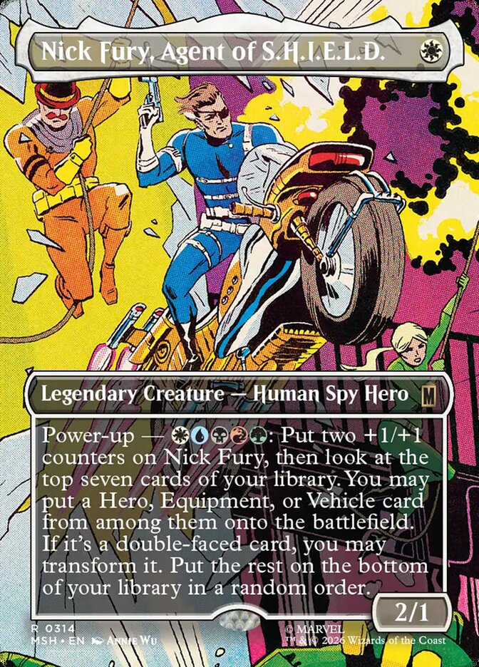 Nick Fury, Agent of S.H.I.E.L.D., Marvel Super Heroes Card Art