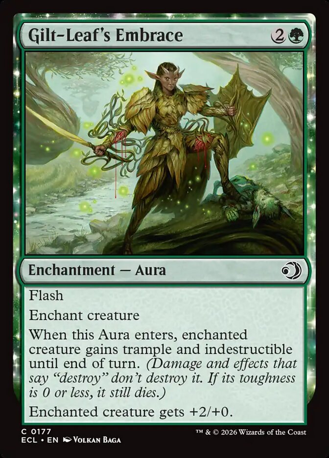 Gilt-Leaf's Embrace, Lorwyn Eclipsed Card Art