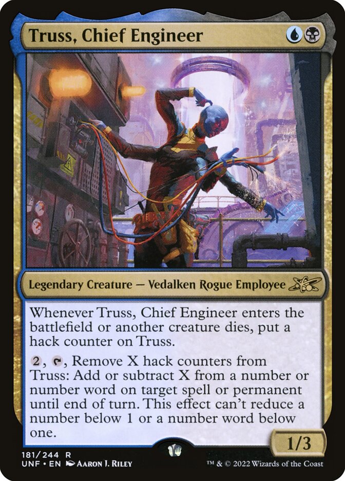 Truss, Chief Engineer, Unfinity Card Art