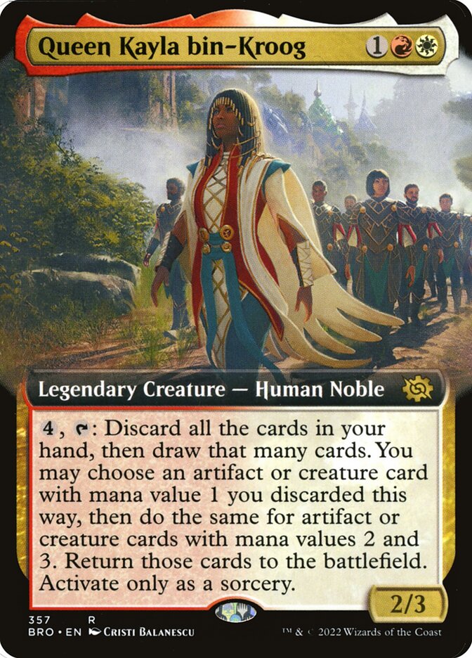 Queen Kayla bin-Kroog, The brothers' war Card Art