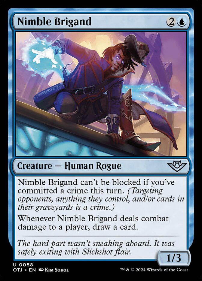 Nimble Brigand, Outlaws of thunder junction Card Art