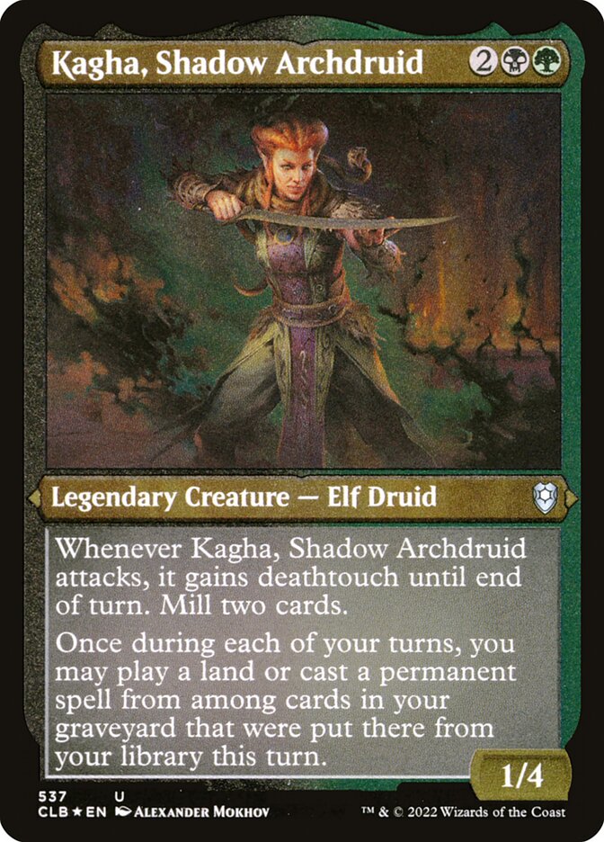 Kagha, Shadow Archdruid - Etched Foil