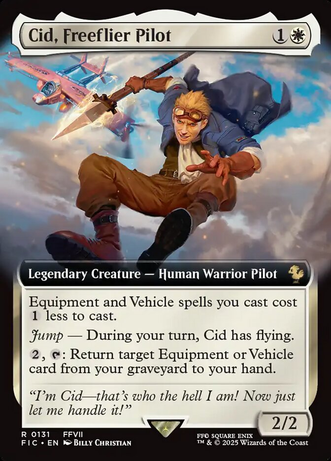 Cid, Freeflier Pilot, Final fantasy commander Card Art