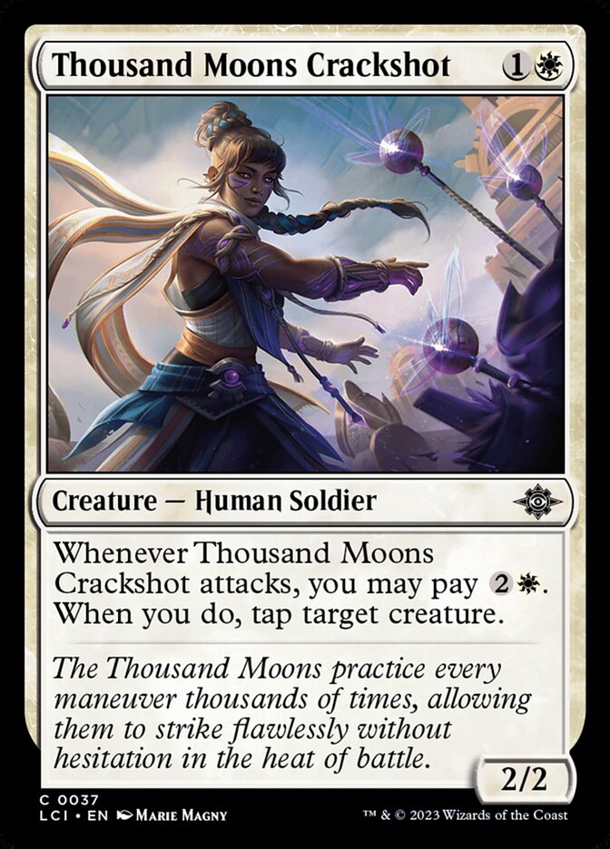 Thousand Moons Crackshot, The lost caverns of ixalan Card Art