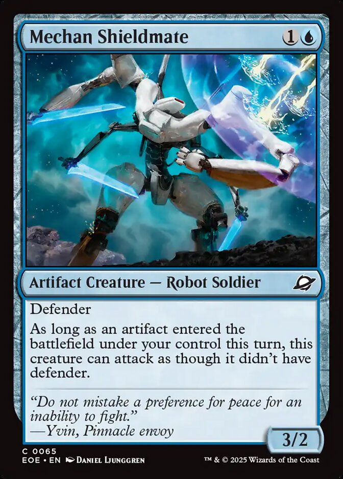 Mechan Shieldmate, Edge Of Eternities Card Art