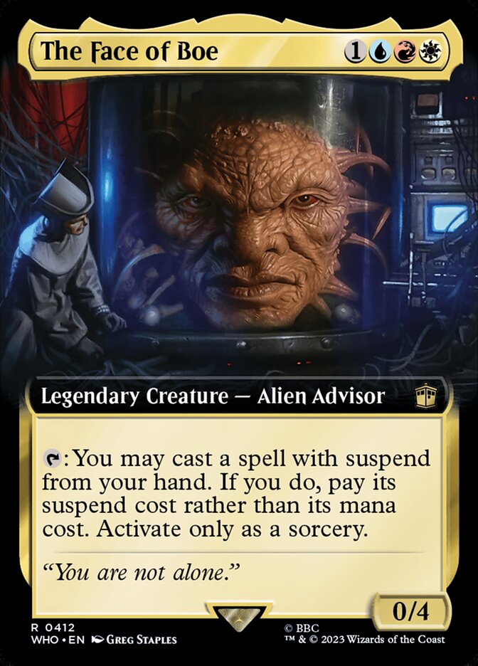 The Face of Boe, Doctor Who Card Art