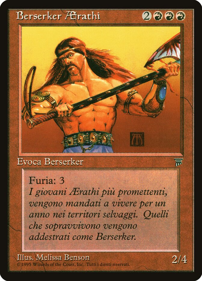 Aerathi Berserker, Legends Card Art