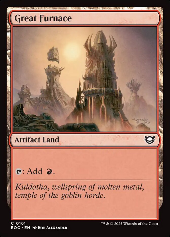 Great Furnace, Edge Of Eternities Commander Card Art