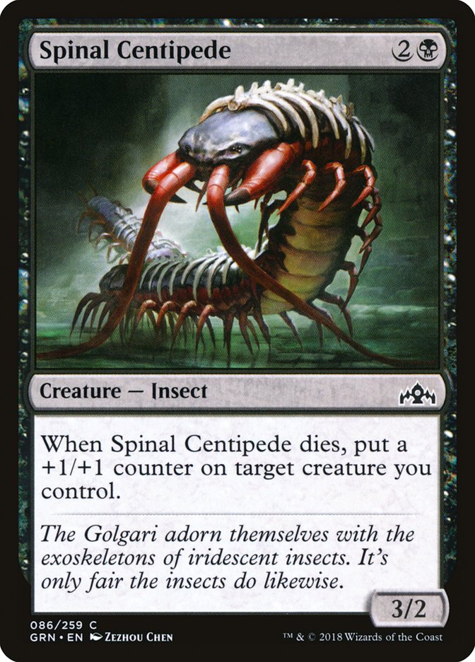 Spinal Centipede, Guilds Of Ravnica Card Art
