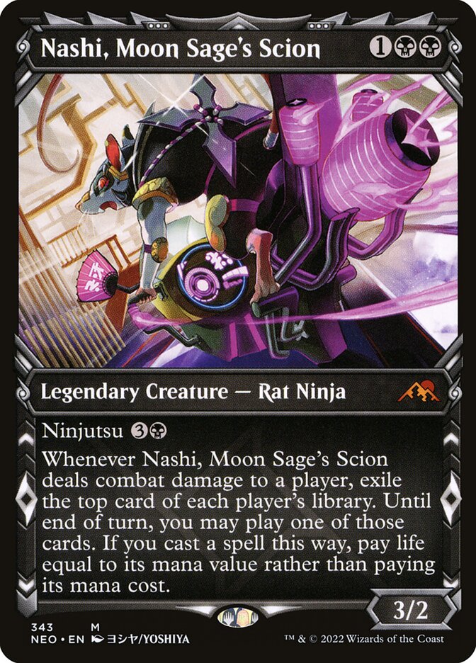 Nashi, Moon Sage's Scion, Kamigawa: neon dynasty Card Art