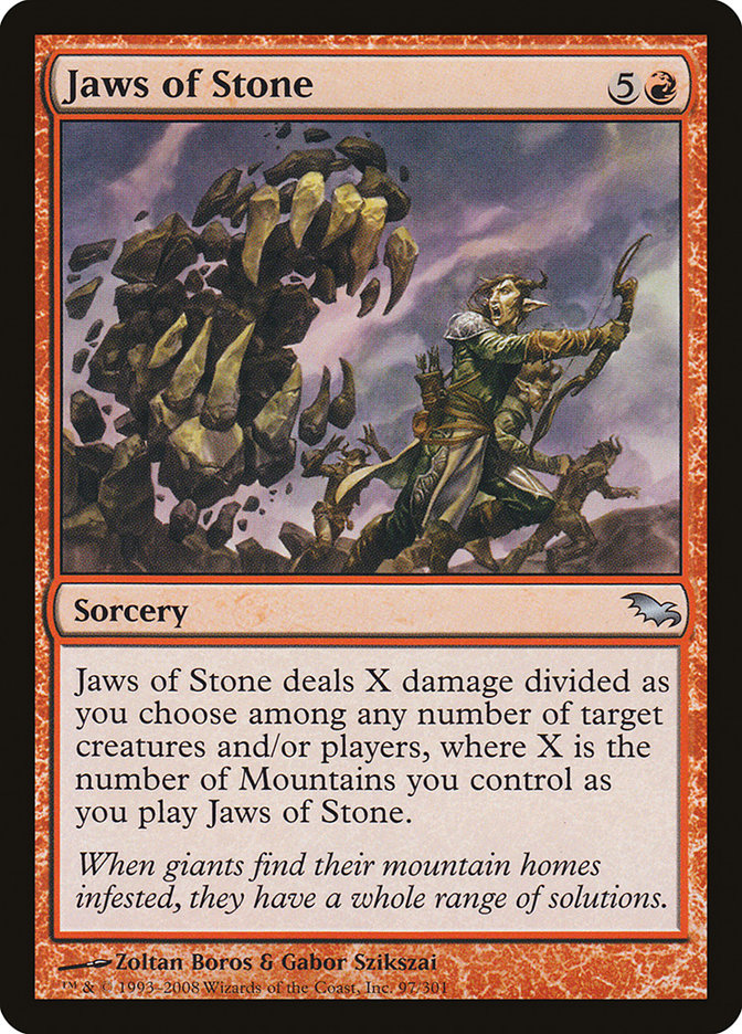 Jaws of Stone, Shadowmoor Card Art