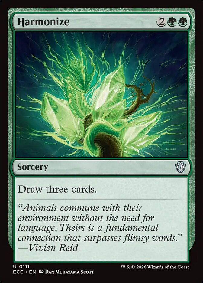 Harmonize, Lorwyn Eclipsed Commander Card Art