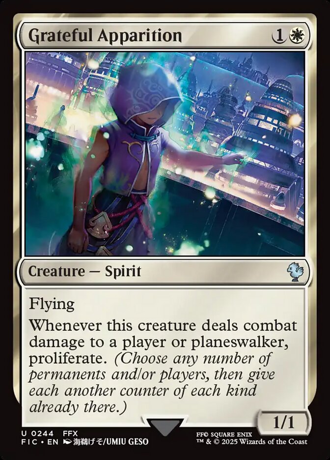 Grateful Apparition, Final fantasy commander Card Art