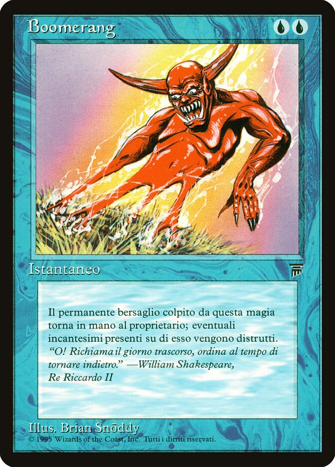 Boomerang, Legends Card Art