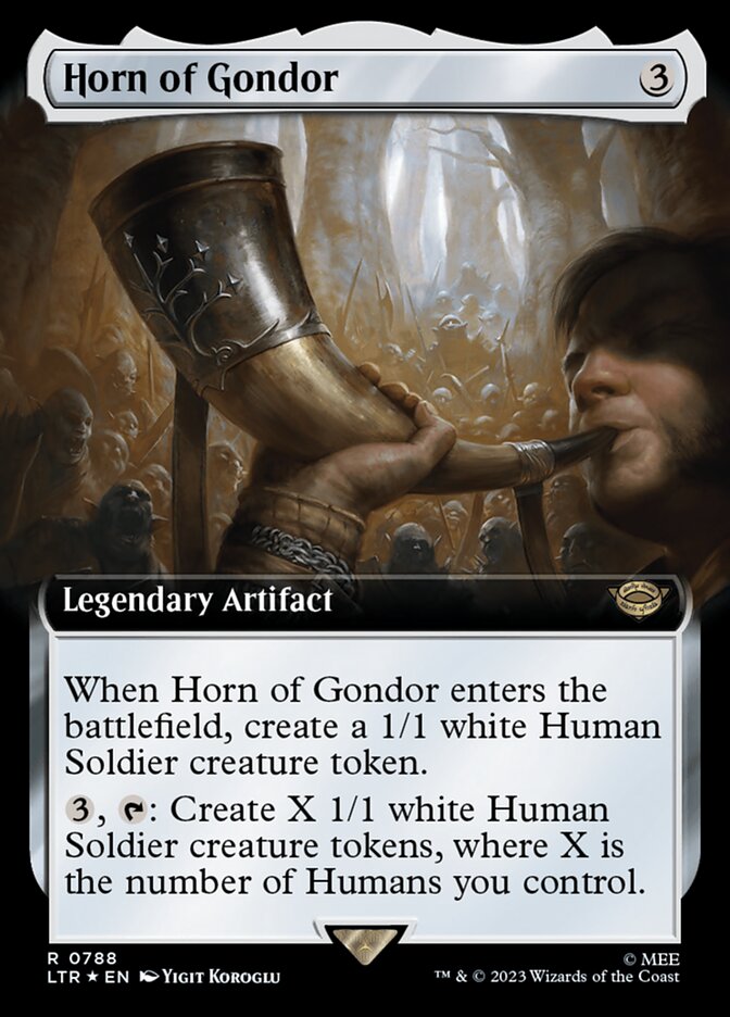 Horn of Gondor, The lord of the rings: tales of middle-earth Card Art