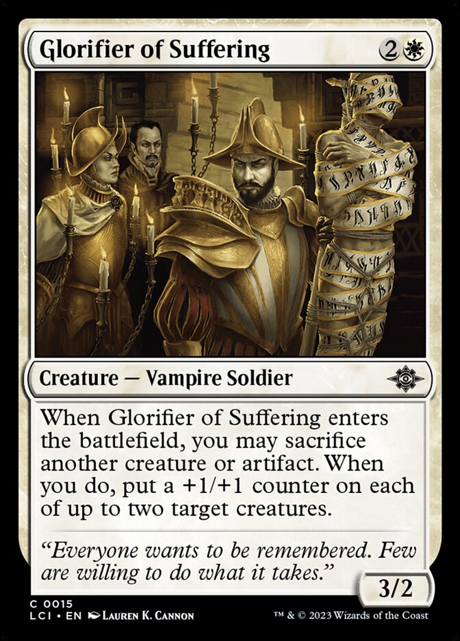 Glorifier of Suffering, The lost caverns of ixalan Card Art