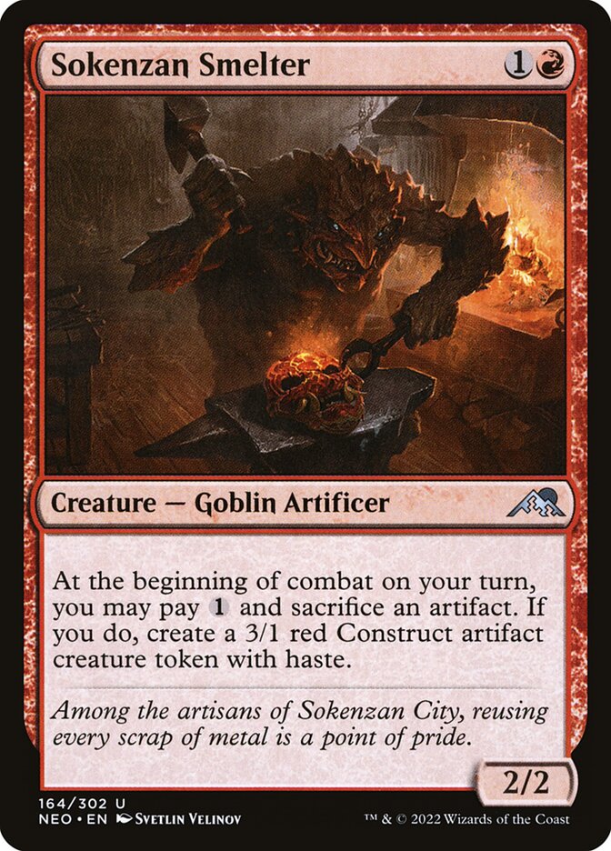 Sokenzan Smelter, Kamigawa: neon dynasty Card Art