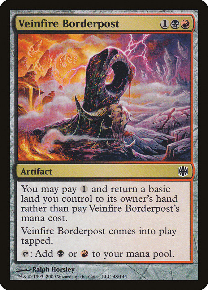 Veinfire Borderpost, Alara Reborn Card Art