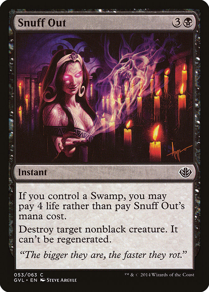 Snuff Out, Duel decks anthology: garruk vs. liliana Card Art