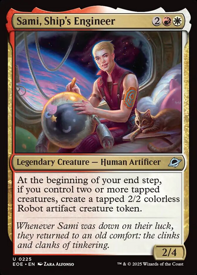 Sami, Ship's Engineer, Edge of eternities Card Art