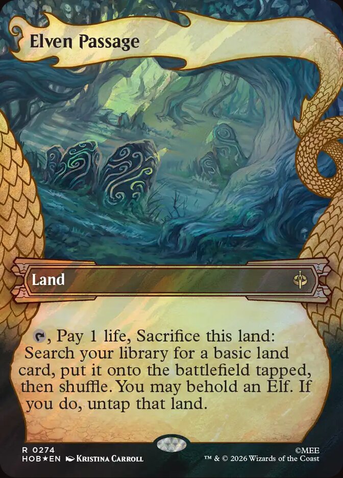 Elven Passage, The Hobbit Card Art
