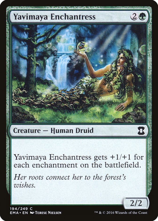 Yavimaya Enchantress, Eternal Masters Card Art