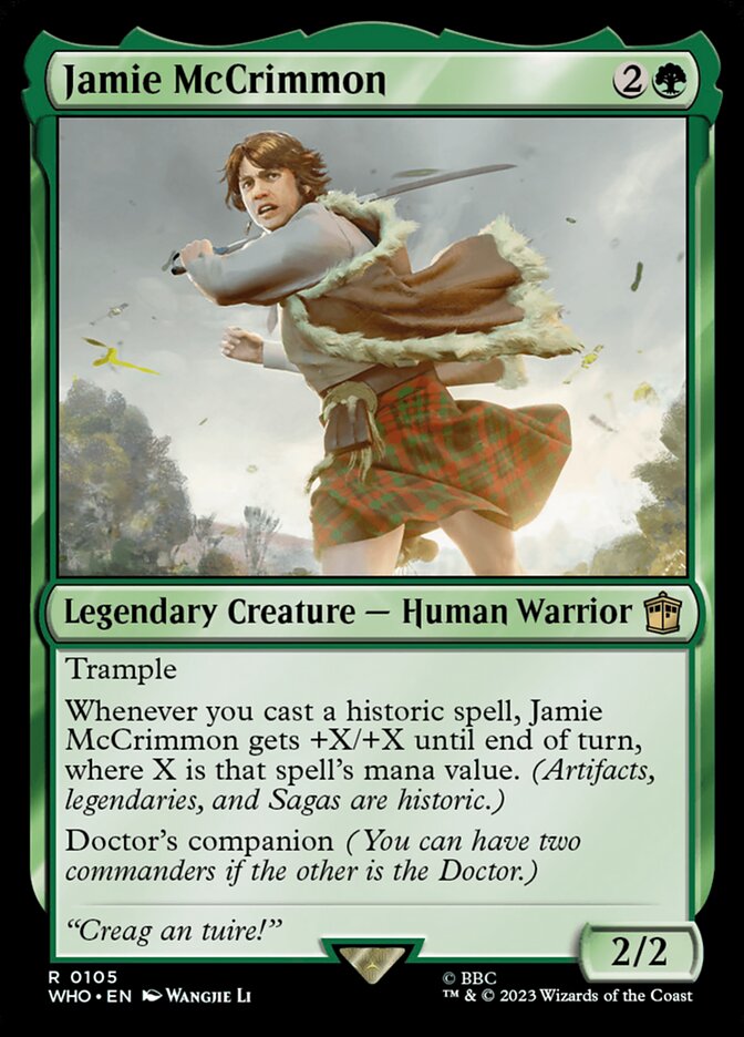 Jamie McCrimmon, Doctor Who Card Art