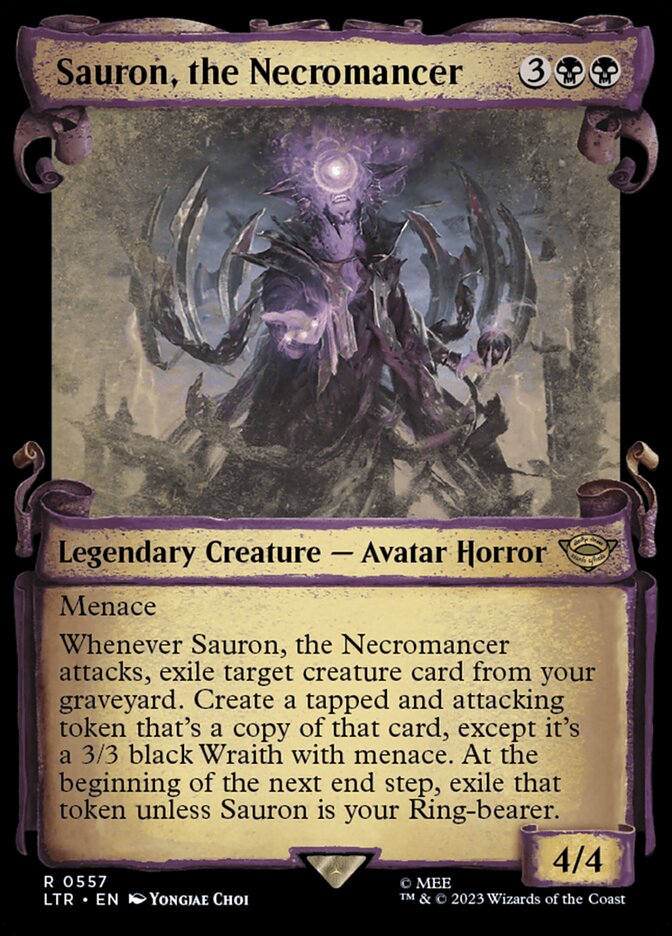 Sauron, the Necromancer, The Lord Of The Rings: Tales Of Middle-Earth Card Art