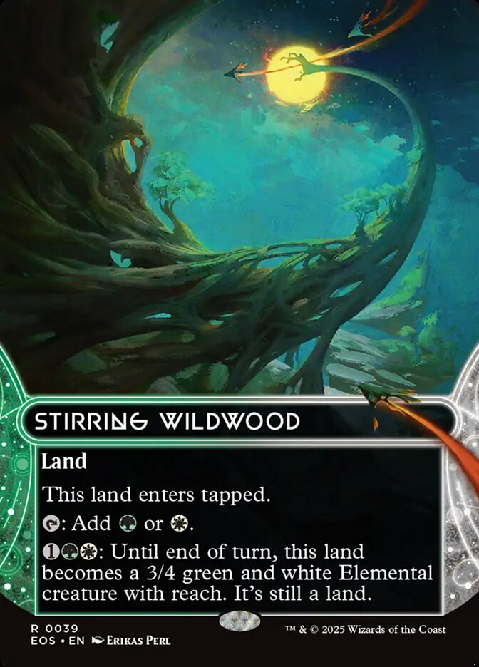 Stirring Wildwood, Edge Of Eternities: Stellar Sights Card Art