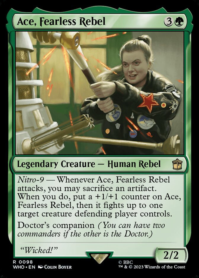 Ace, Fearless Rebel, Doctor Who Card Art