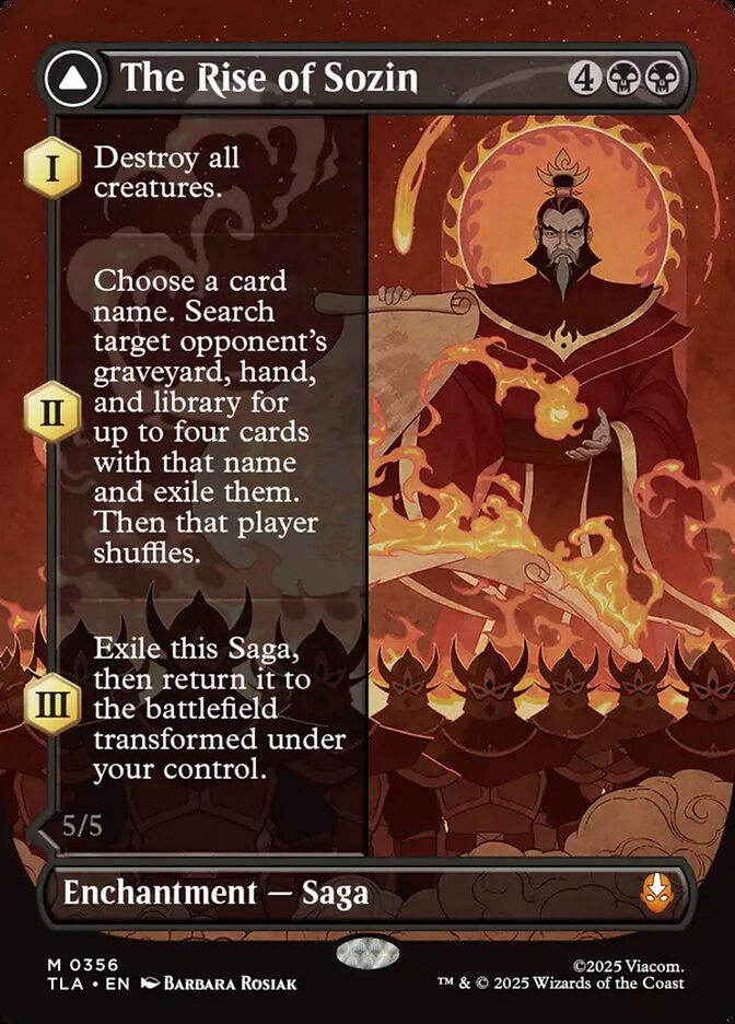 The Rise of Sozin // Fire Lord Sozin, Avatar: The Last Airbender Card Art