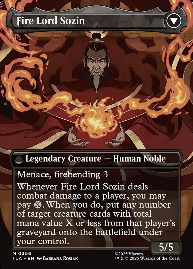 The Rise of Sozin // Fire Lord Sozin, Avatar: The Last Airbender Card Art