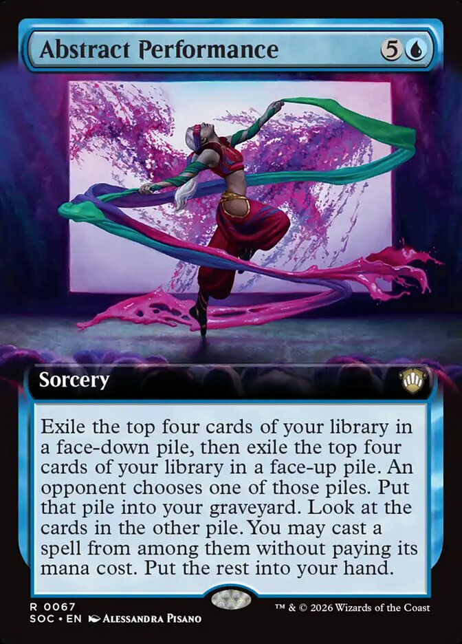 Abstract Performance, Secrets Of Strixhaven Commander Card Art