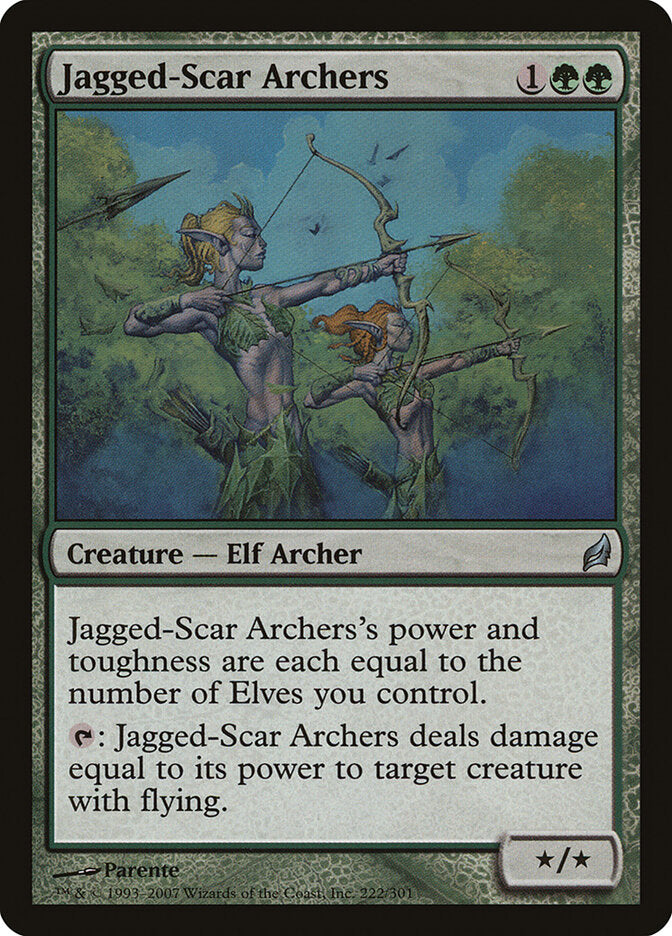 Jagged-Scar Archers, Lorwyn Card Art